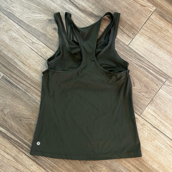 Lululemon Racerback Tank With Built In Bra - Picture 3 of 4